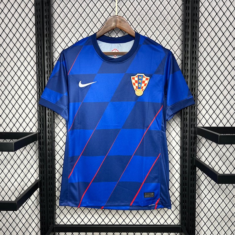 Croatia EURO 2024 Away Shirt - Blue