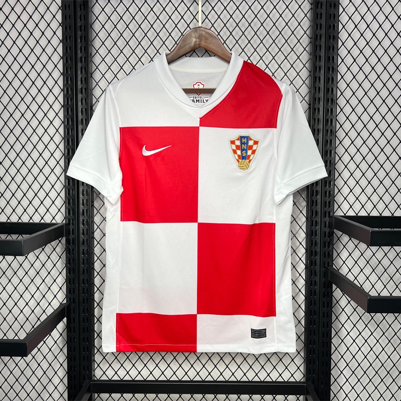 Croatia Euro Soccer Home Jersey 2024/25