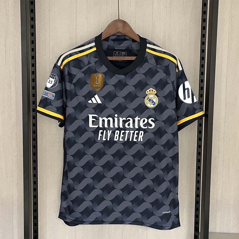 23 24 Real Madrid CF away Final Champions Black