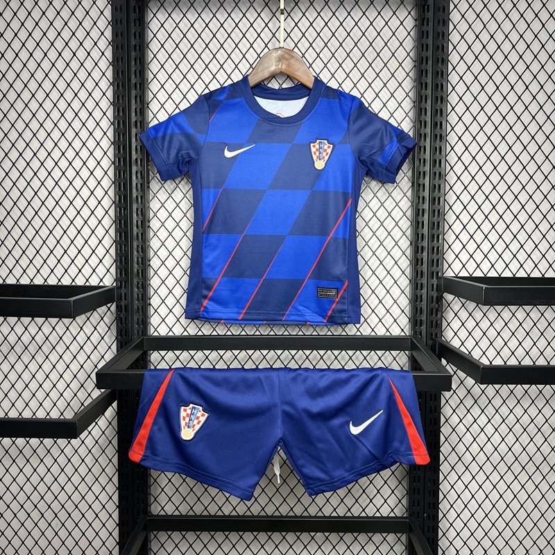 Croatia Away Kits 2024/25 Kids Suit Jersey