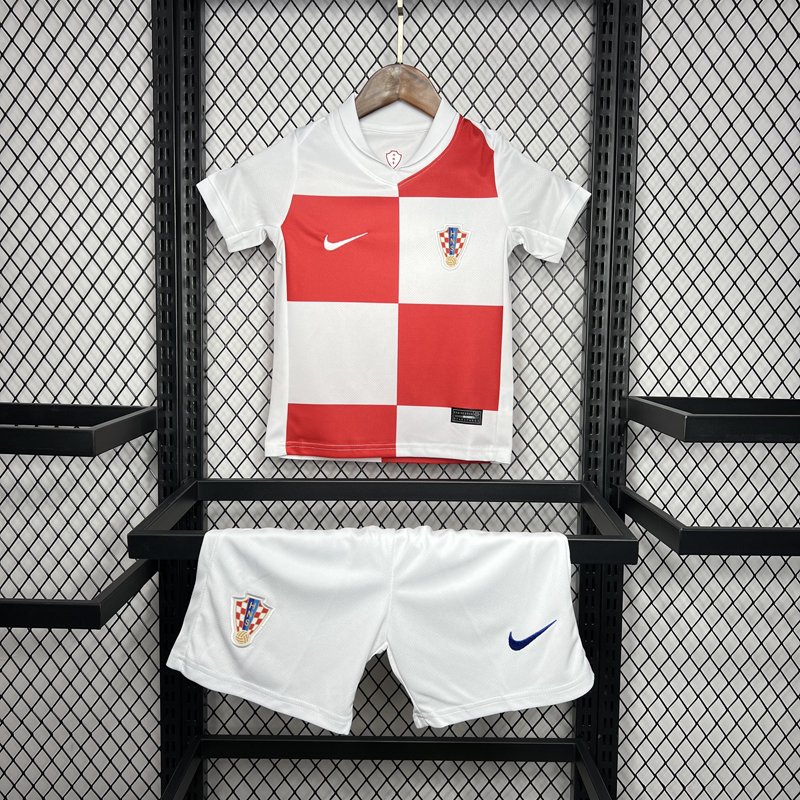 Croatia Football Shirts 2024-2025 Home Jersey for Kids