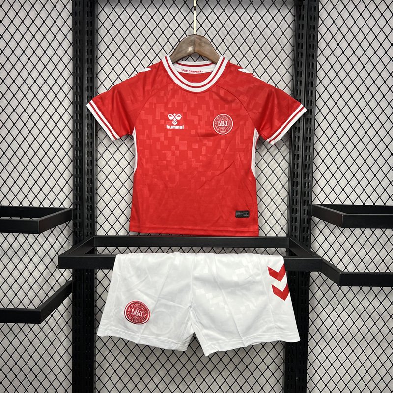 Denmark Home Shirt EURO 2024 Kids Suit