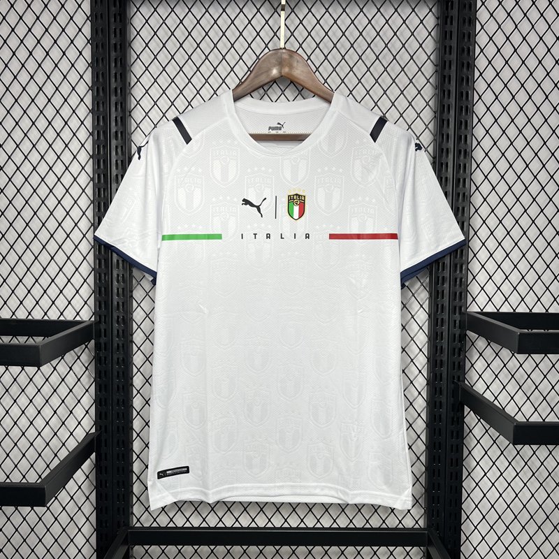 Italy Away Jersey 2021/22 Football Shirt - White