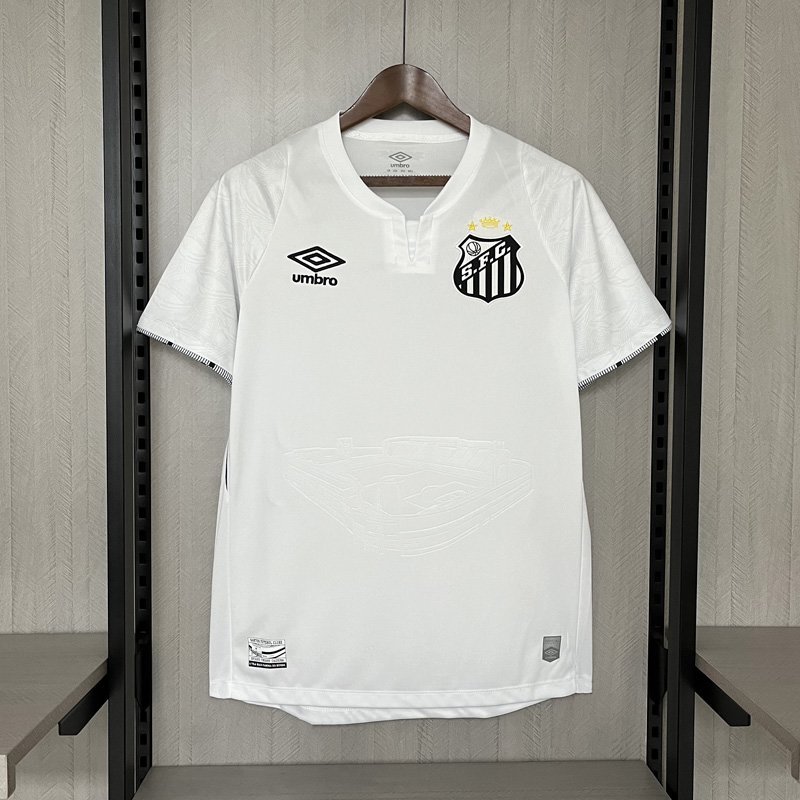 Santos FC 24/25 Home Jersey All White Shirt