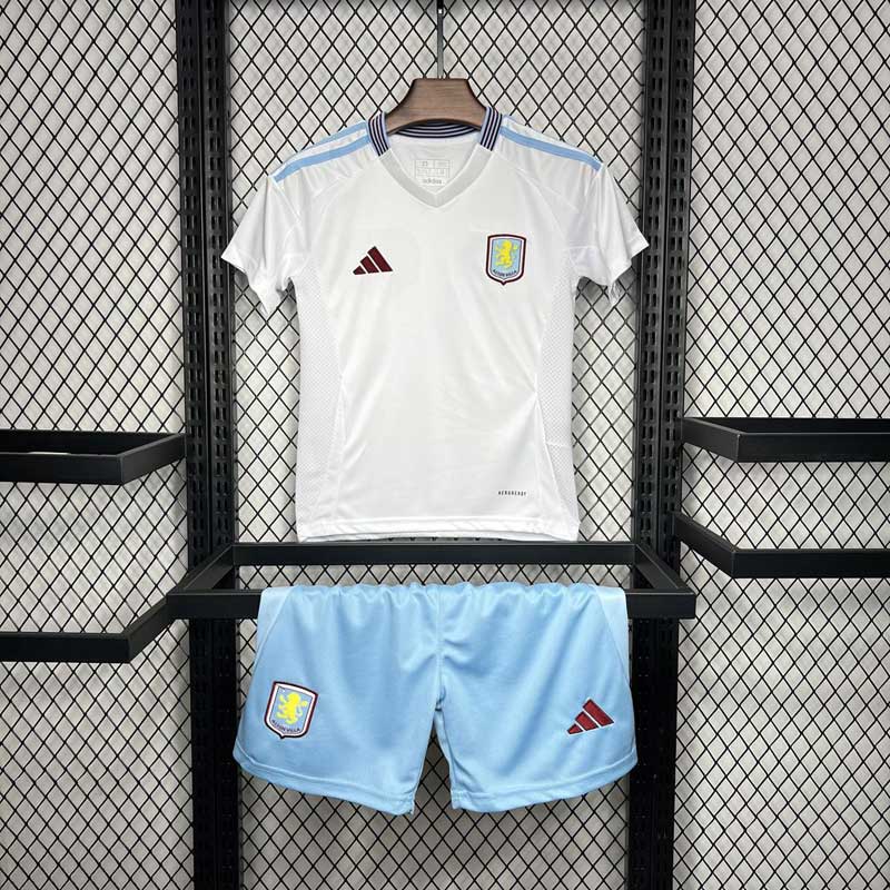 Aston Villa Away Kids Soccer Jersey 2024-25