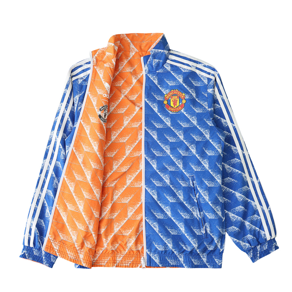 Manchester United FC Reversible BlueOrange Football Jacket