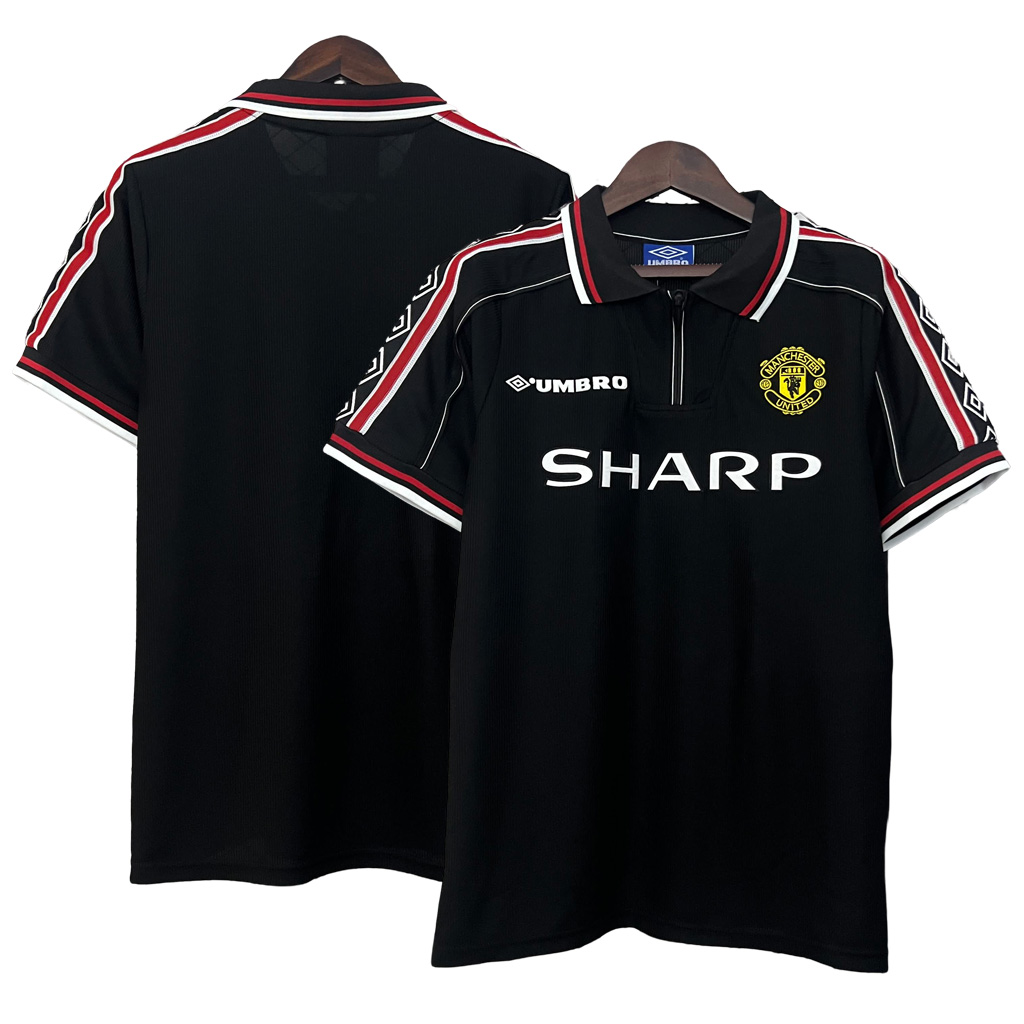 Retro Manchester United 9899 Away Black